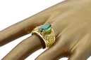 Vintage Anillo Esmeralda Oro amarillo de 14 quilates vrc057y